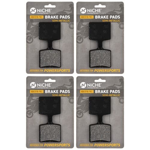 NICHE Brake Pad Set Yamaha Sidewinder LTX MTX SR Viper Rear Semi-Metallic 4 Pack