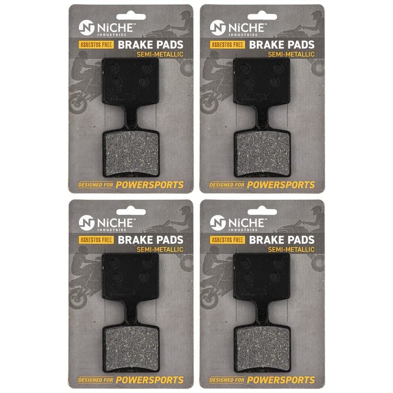 NICHE Brake Pad Set Yamaha Sidewinder LTX MTX SR Viper Rear Semi-Metallic 4 Pack