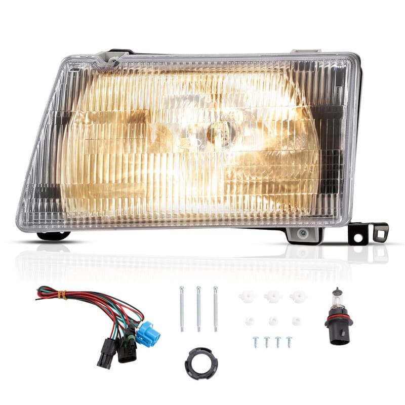 Left Headlight w/ Bulb+Wiring Kit Fit For Peterbilt 375 385 Trucks Driver Side