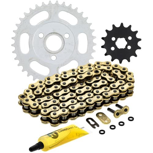 Sprocket Chain Set for Honda Z50R 14/37 Tooth 420 X-Ring Front Rear Combo Kit