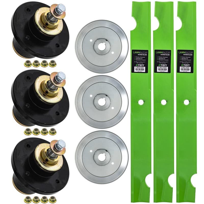 8TEN Blade Spindle Kit for Bad Boy Rebel 61-Inch Deck 038-7230-00 037-4000-00