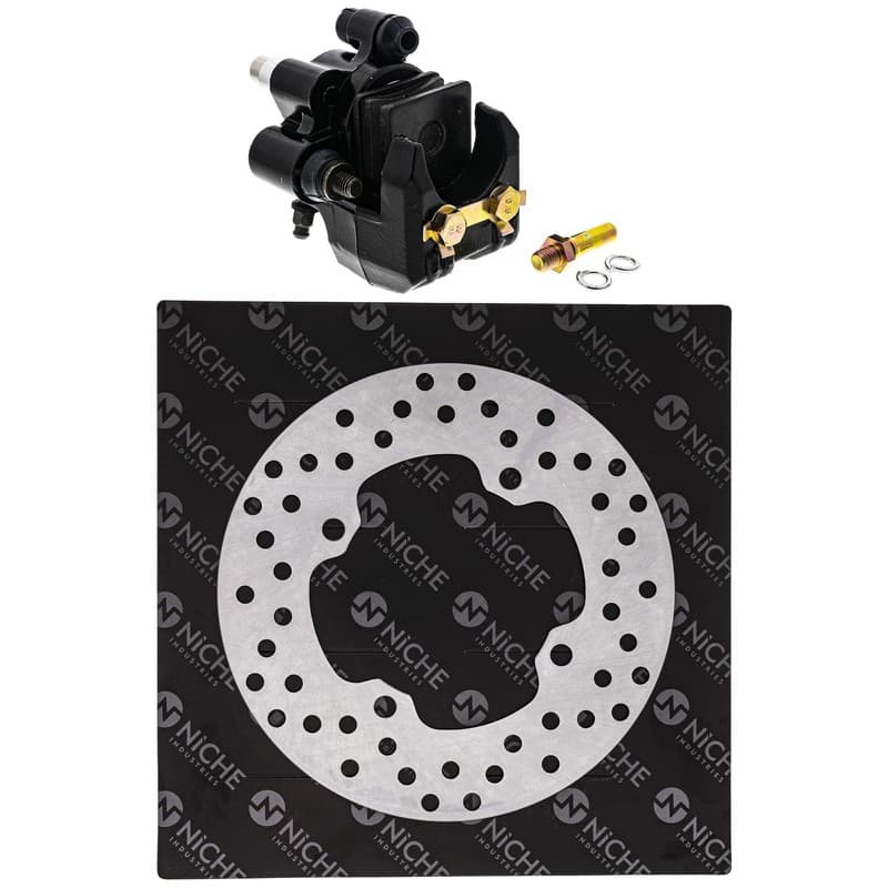 NICHE Rear Right Brake Caliper Rotor Set for Honda Sportrax 400 43250-HN1-A41