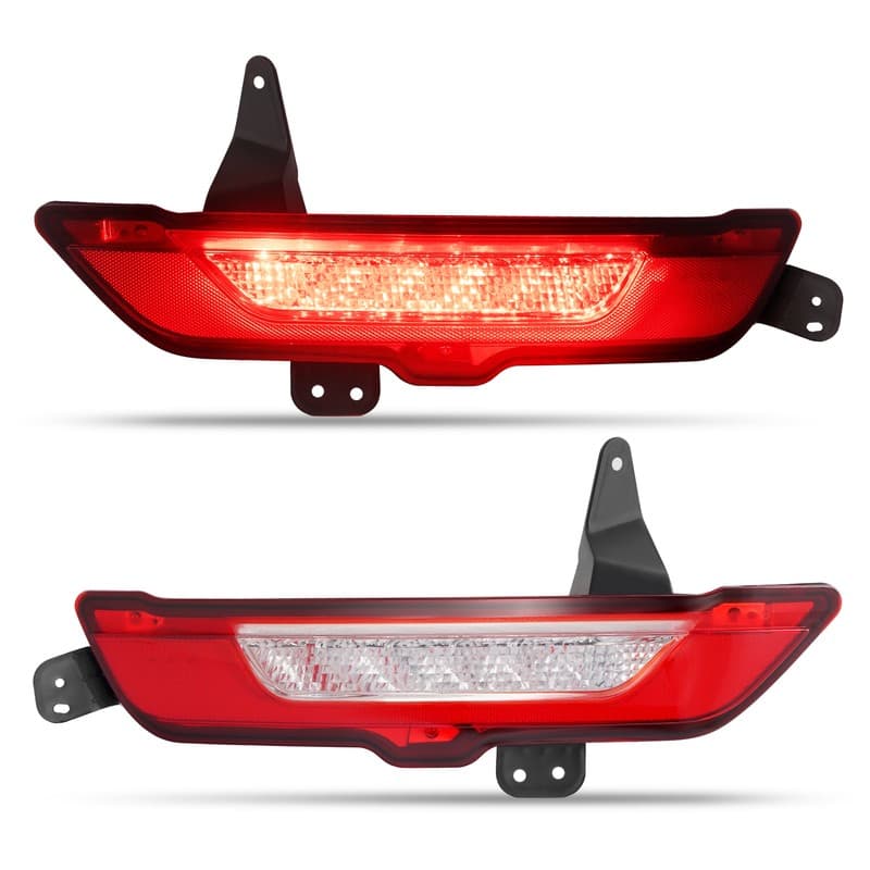 Left Right Side Rear LED Bumper Light For Lincoln MKC 2015-2019 Marker Lamp Red
