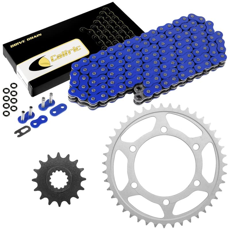 Blue O-Ring Drive Chain & Sprockets Kit for Yamaha R1 YZF-R1 YZF1000R 1998-2003