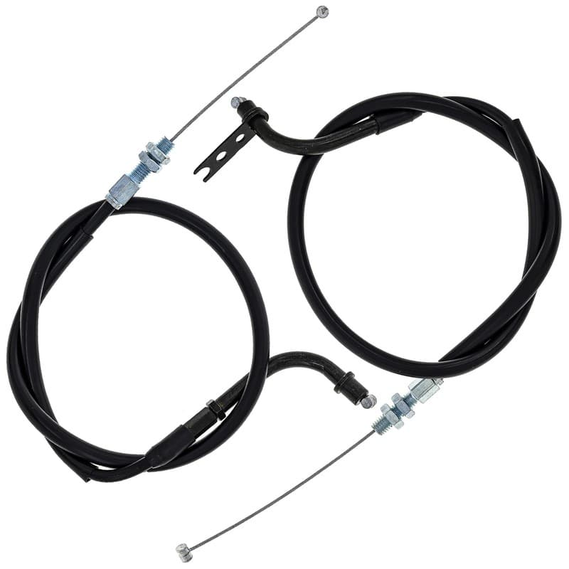 NICHE Push Pull Throttle Cable Set Kawasaki GSXR1000 58300-47H01 58300-47H11