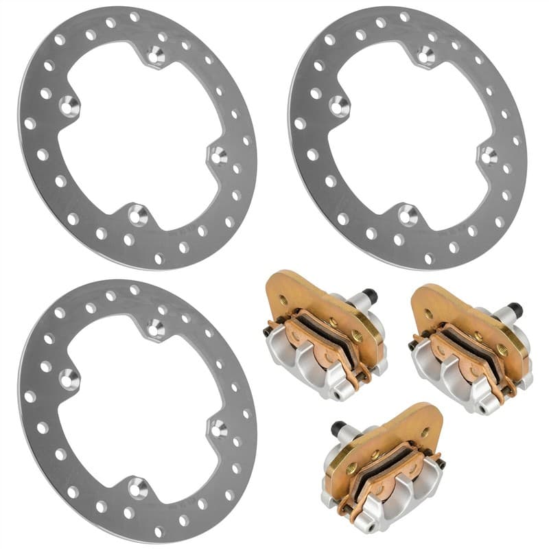 Front/Rear Brake Disc & Caliper Kit for CanAm Outlander 570 Hunting Ed 2018-2022