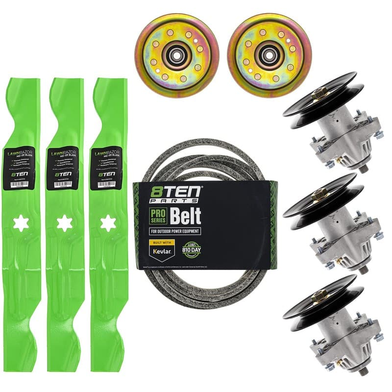 Spindle Belt Screw Idler Blade Kit for Cub Cadet LT1050 SLT1550 SLTX1050 LGT1050