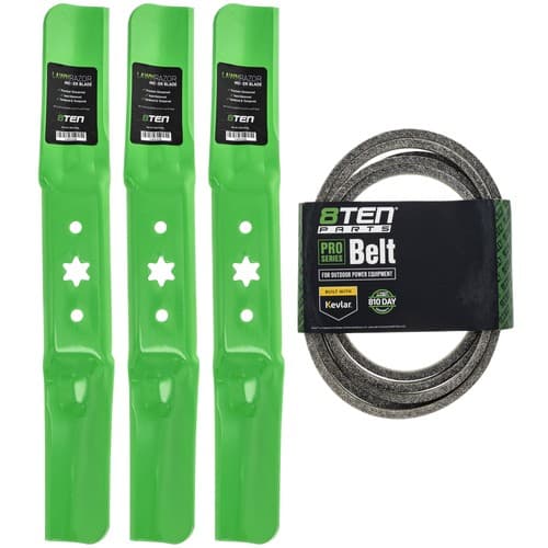 8TEN Blade Belt Kit Cub Cadet RZT-L RZT-S ZT1 ZT2 Troy-Bilt Mustang XP 54 Inch