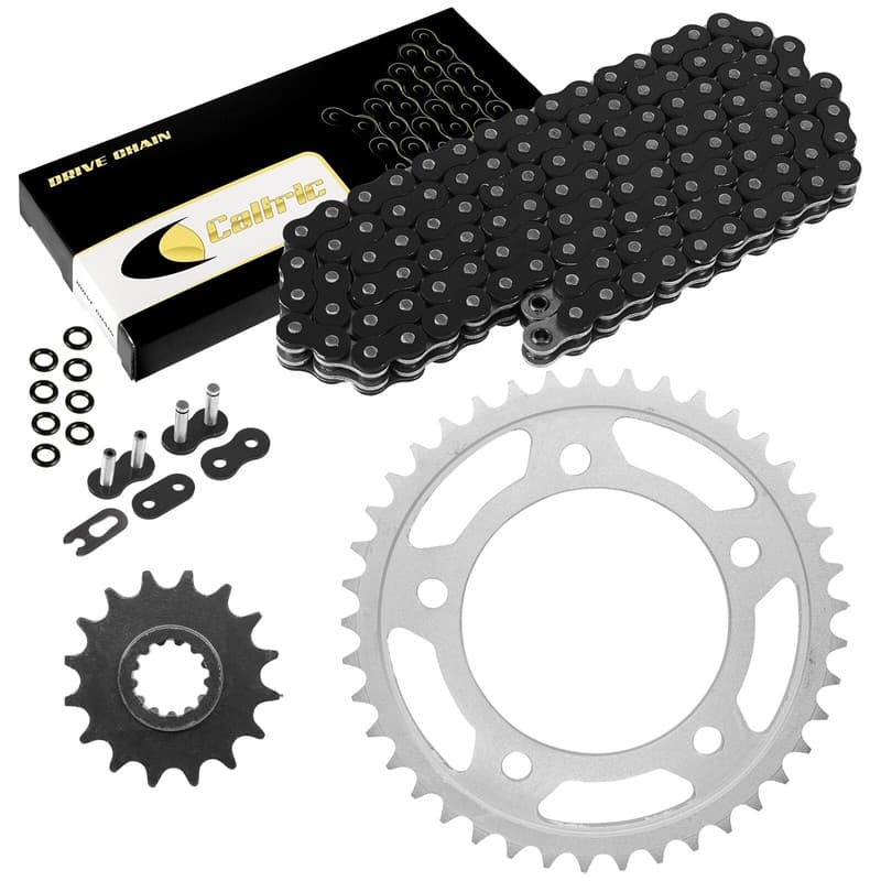 Black O-Ring Drive Chain & Sprockets Kit for Honda VTR1000F Superhawk 1998-2005