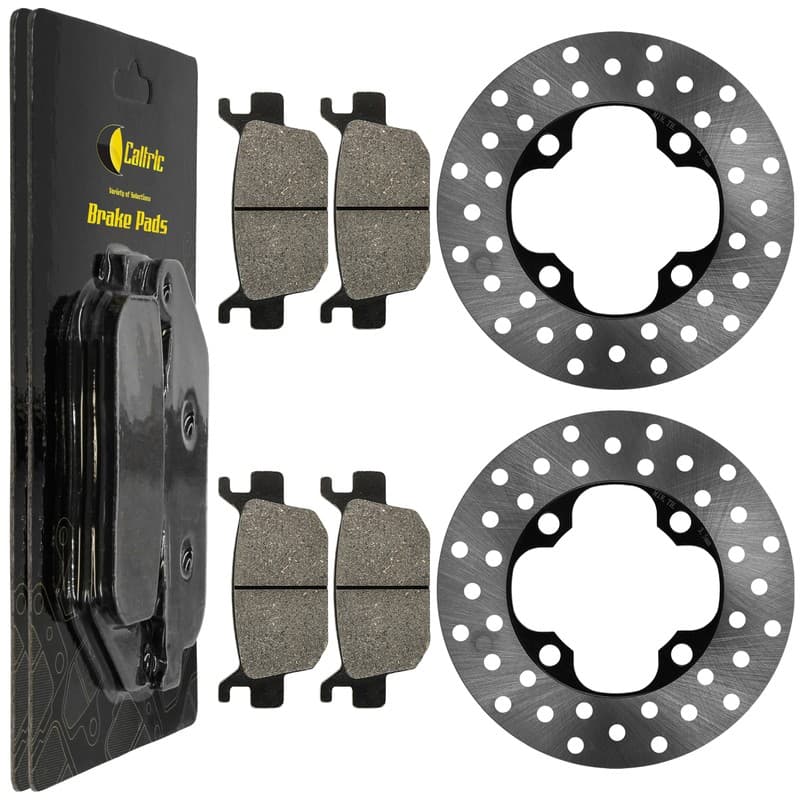 Front Left & Right Brake Disc w/Pads Honda FourTrax Foreman 4x4 TRX500FM 2005-06