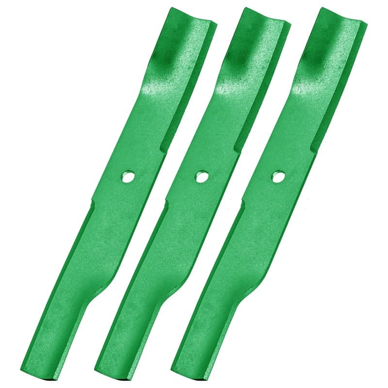 Caltric 18 1/2 inch x 5/8" Circle Hole 54" Deck High Lift Blade For Hustler