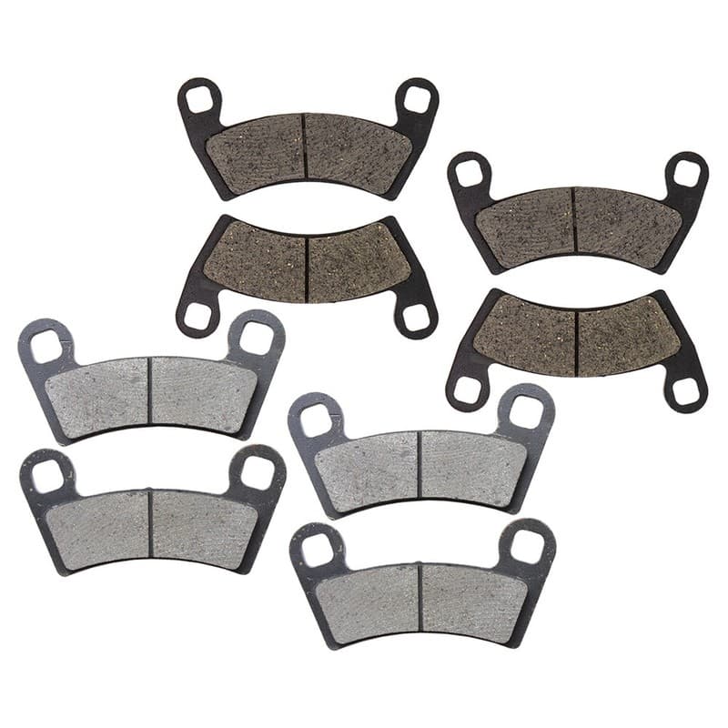Front & Rear Semi-Metallic Brake Pads Set for Polaris General Ranger RZR