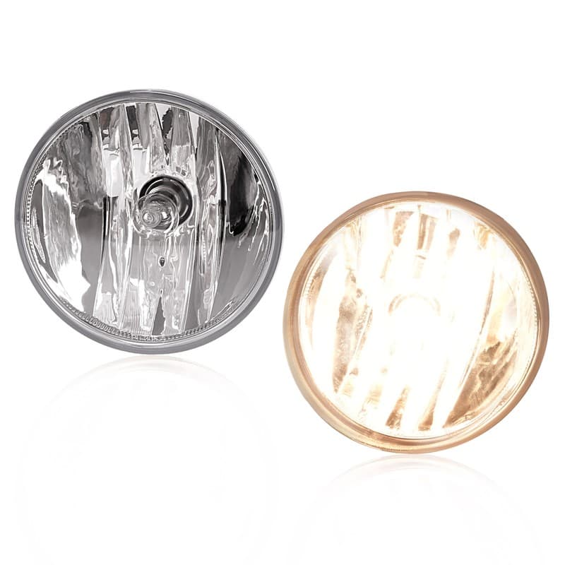 Left&Right Side Clear Fog Light Lamps W/Bulbs For Chevy Avalance Silverado 07-19