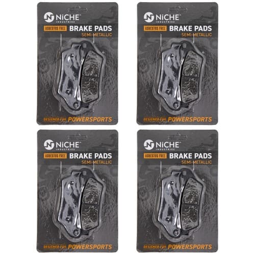 Brake Pad Set for BMW R1100S R850R R1200GS R1200RT Rear Semi-Metallic 4 Pack