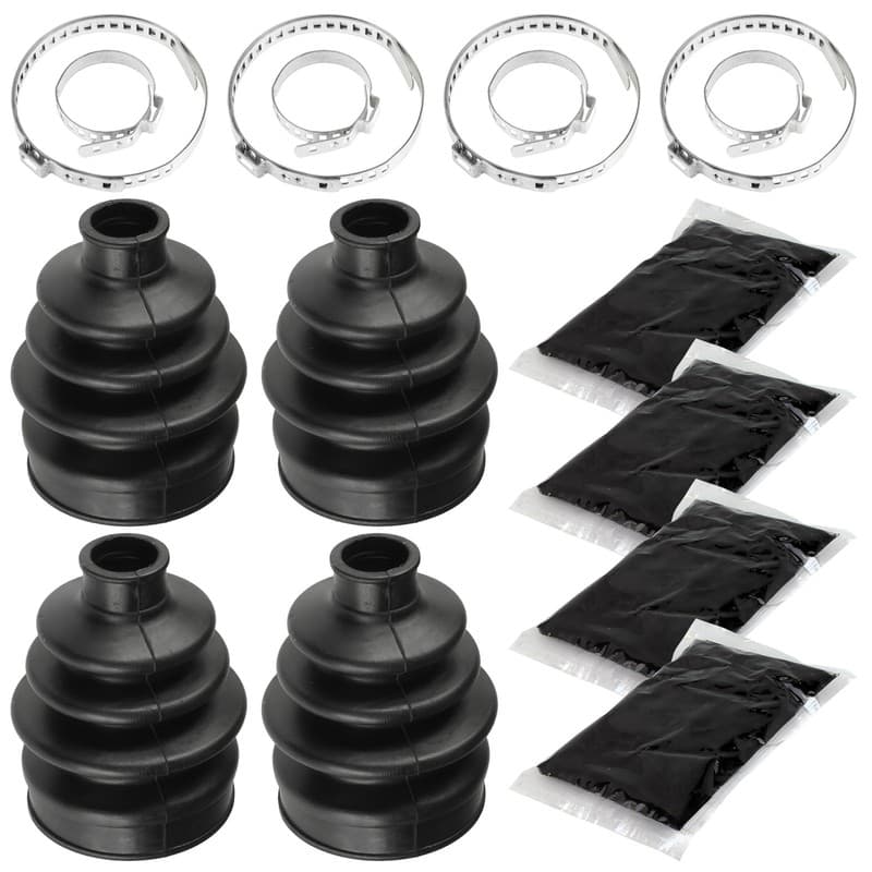 2 Rear Axle LH and RH Outer CV Boot Kit for Yamaha Grizzly 550 YFM550 2012-2014