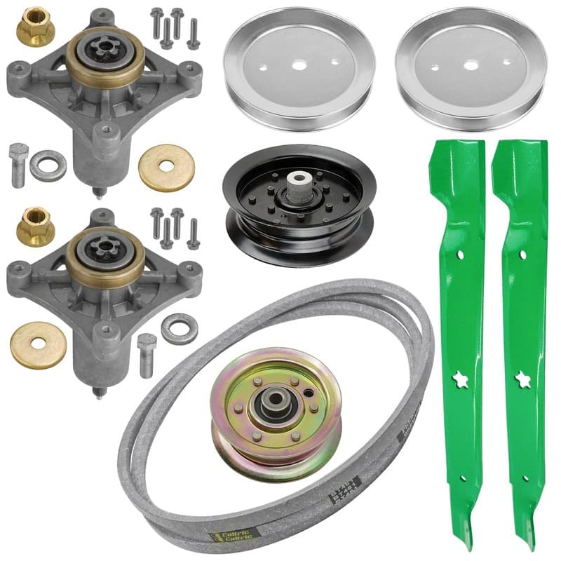 42" Deck Spindle Blade Belt Pulley Rebuild Kit for Husqvarna YTA18542 YTA19K42