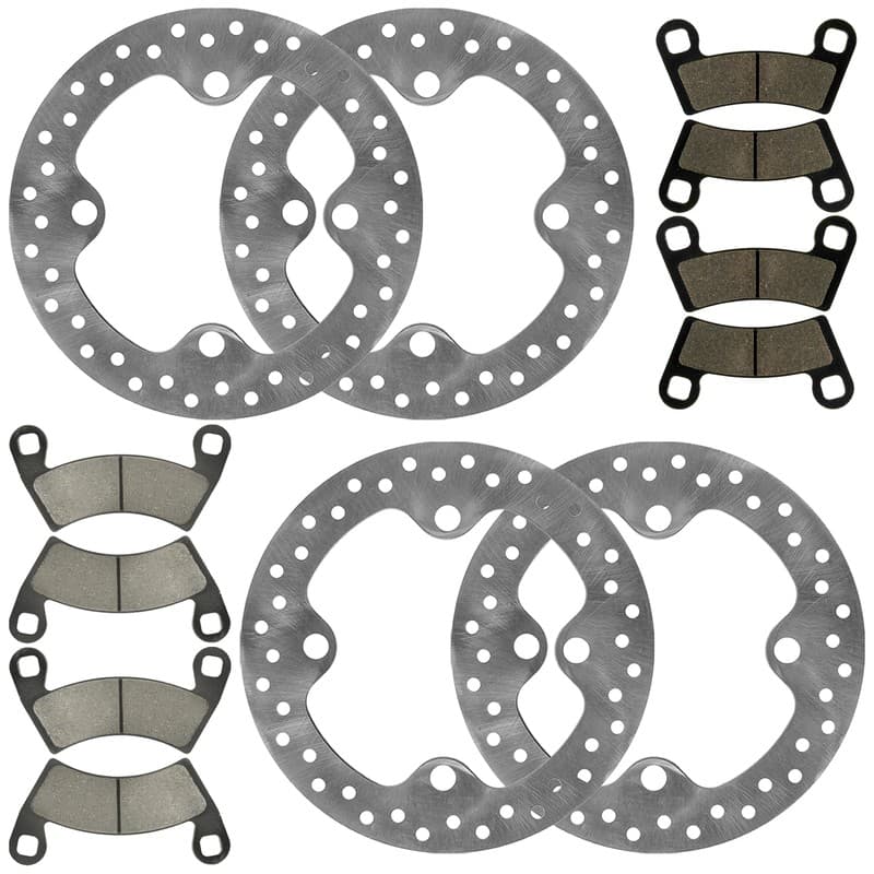 Front And Rear Brake Discs and Pads For Polaris General 1000 XP 1000 2020-2024