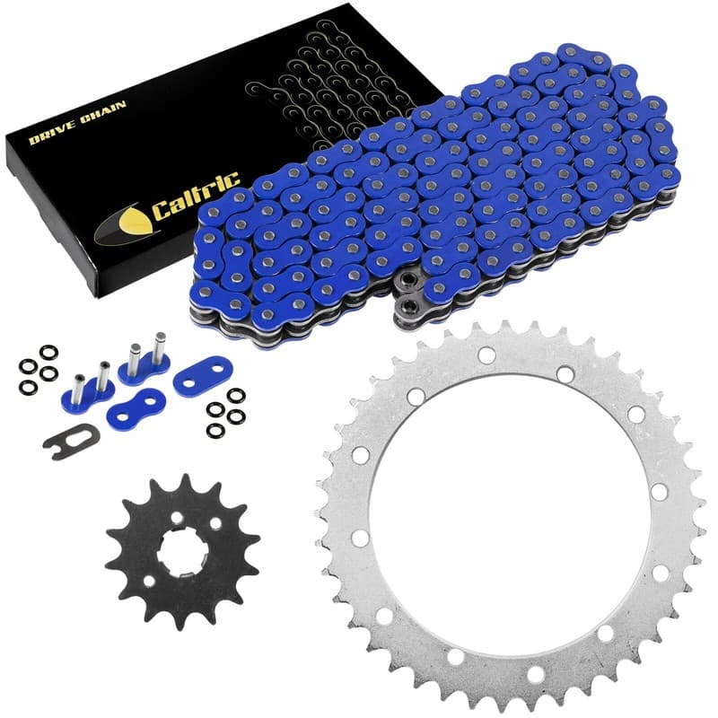 Blue O-Ring Drive Chain & Sprockets Kit for Yamaha Banshee 350 YFZ350 1989-06