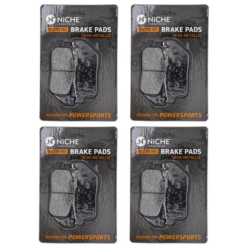Brake Pad Set for Harley-Davidson Sportster 1200 Front Semi-Metallic 4 Pack