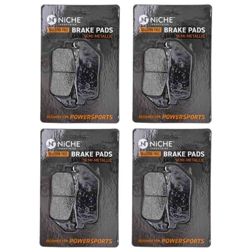 Brake Pad Set for Harley-Davidson Sportster 1200 Front Semi-Metallic 4 Pack