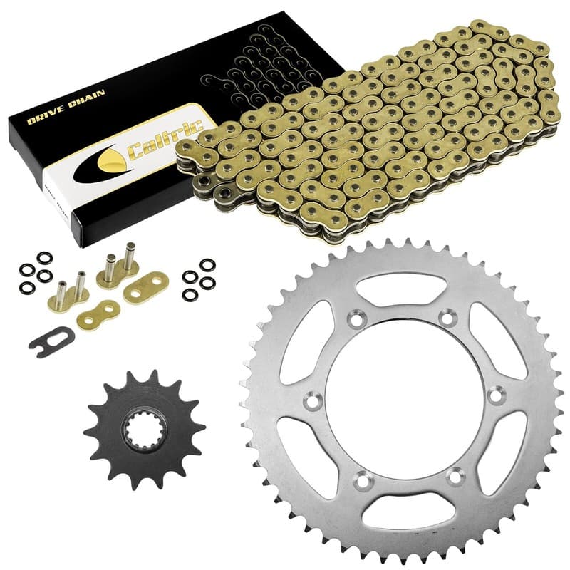 Gold O-Ring Drive Chain & Sprocket Kit for Suzuki RM250 1983 1984 1985 1986