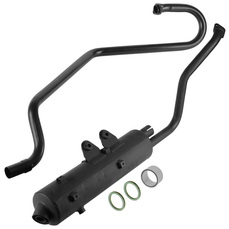 Caltric Exhaust Muffler & Pipe For Kawasaki Prairie 700 KVF700 SE 4x4 2005-2006