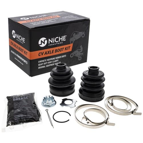 NICHE Rear CV Axle Boot Kit for Suzuki 64930-31G13 64931-31G12 King Quad 750