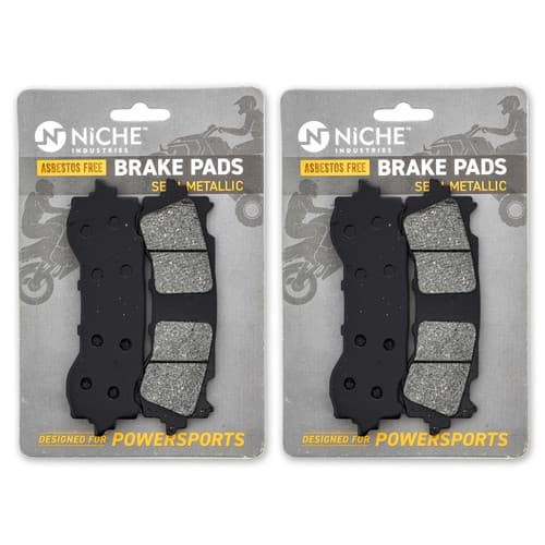 Brake Pad Set for Honda Goldwing 1800 06455-MKC-A01 Front Semi-Metallic 2 Pack