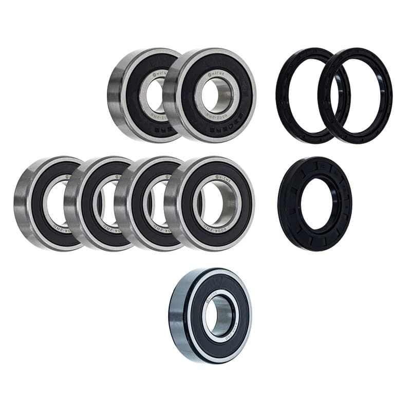 NICHE Wheel Bearing Seal Kit for Suzuki GSXR1100 6302-2RS 6004-2RDQE6