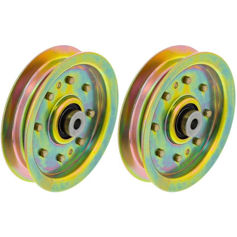 8TEN Flat Idler Pulley for MTD Cub Cadet RZT 50 L54 42 S50 Troy-Bilt GT54 2 Pack