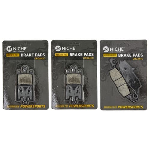 Brake Pad Set for Kawasaki Vulcan 1600 Mean Streak 43082-0063 Front Rear Organic