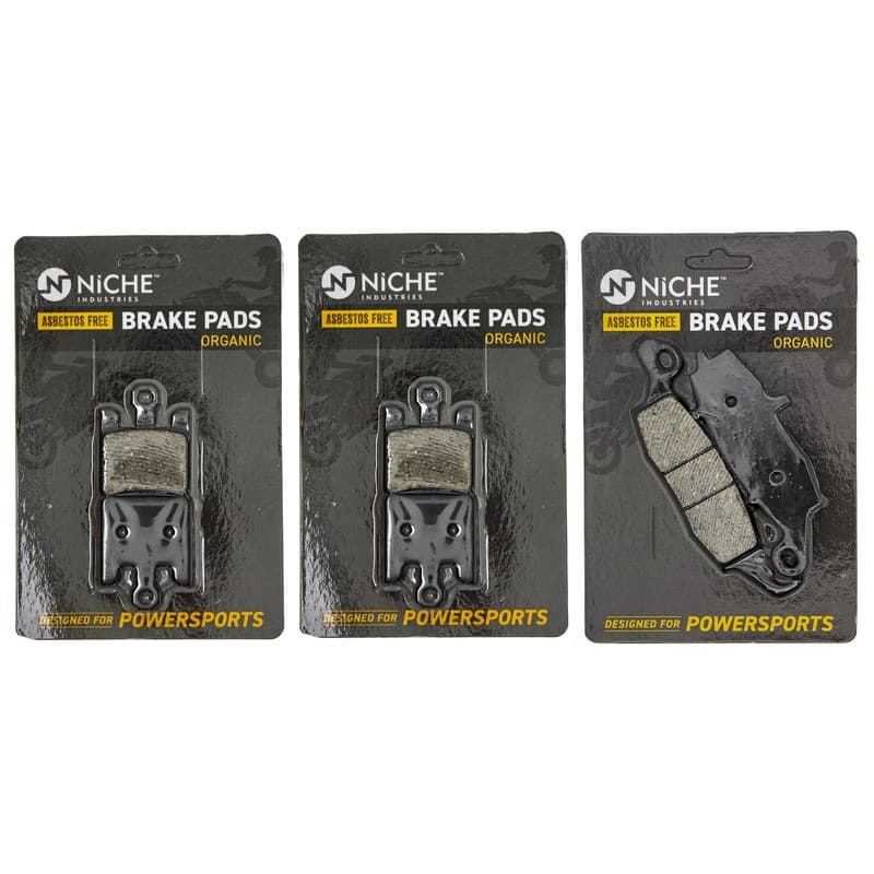 Brake Pad Set for Kawasaki Vulcan 1600 Mean Streak 43082-0063 Front Rear Organic