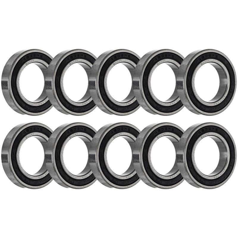 NICHE Wheel Bearing 6905-2RS 25x42x9mm Single Row Deep Groove 10 Pack