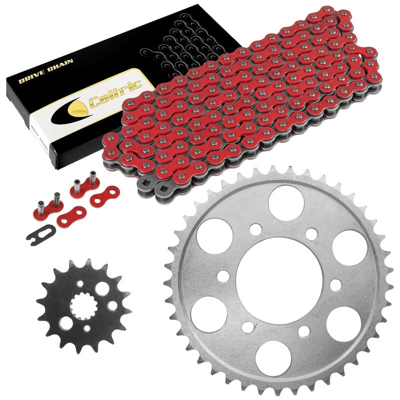Red Drive Chain And Sprocket Kit for Kawasaki Ninja ZX-9R ZX900 1998-2001