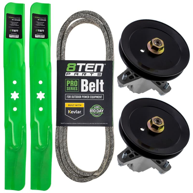 8TEN Blade Spindle Belt Kit for Craftsman T1200 T1000 T1400 42-Inch 942-04308