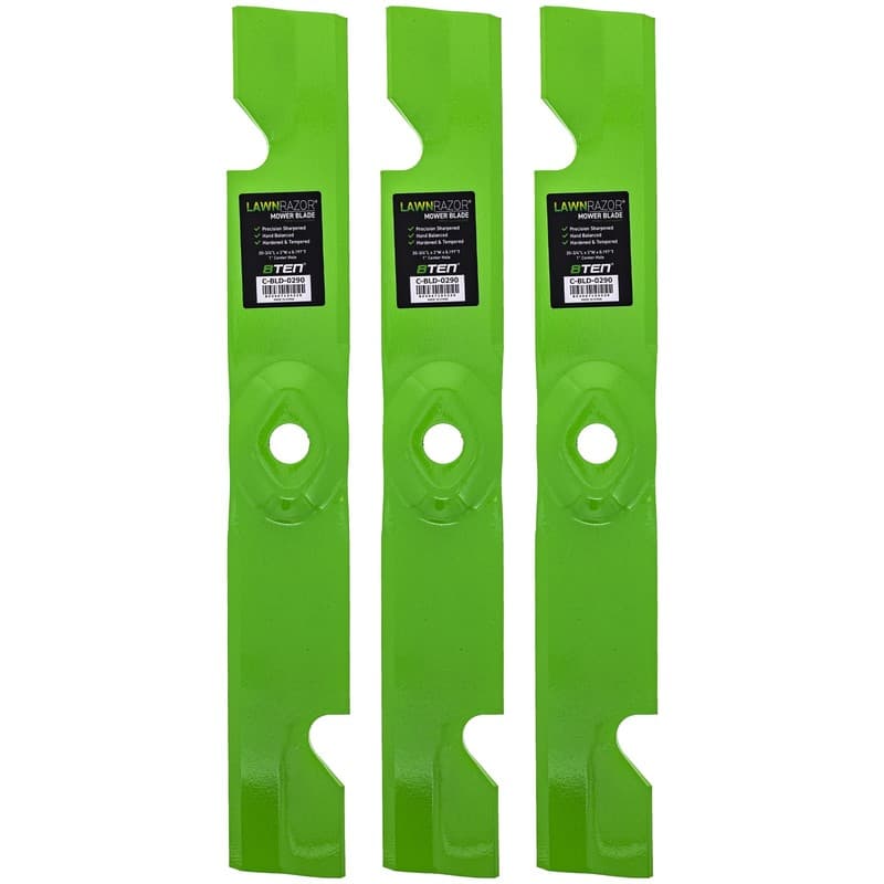 LawnRAZOR Blade Exmark Lazer Z AC 60 Inch Deck 109-6463 Notched High Lift 3 Pack