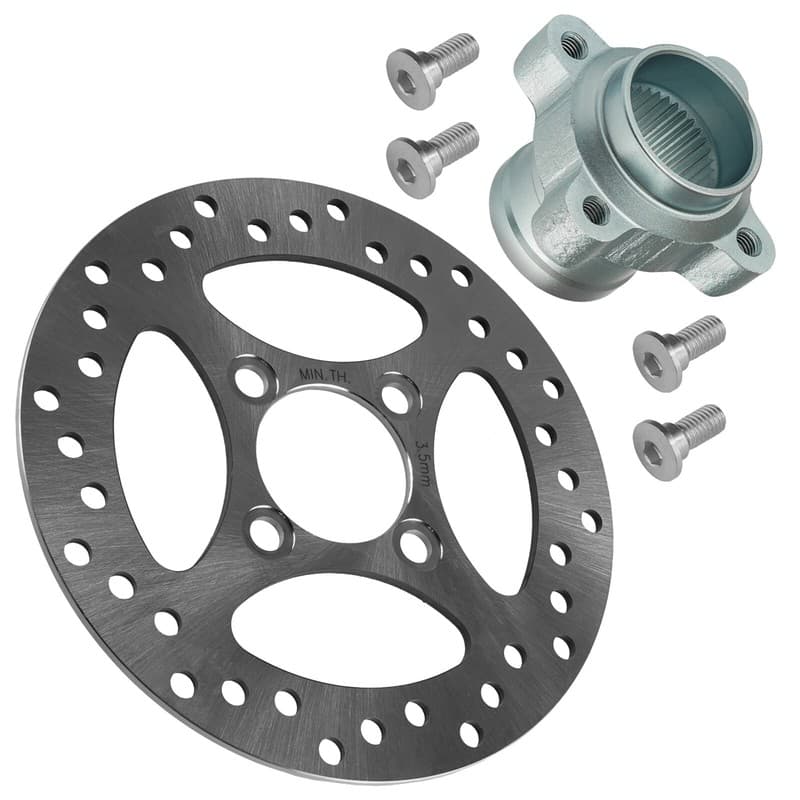 Rear Brake Rotor Disc & Hub For Yamaha Raptor 700 700R YFM700 YFM700R 2006-2026