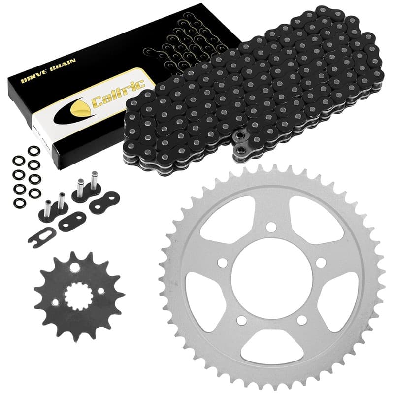 Black O-Ring Drive Chain & Sprockets Kit for Suzuki GSX600F Katana 600F 1998-06