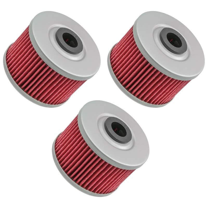 3 Pack Oil Filter for Honda TRX300 TRX300FW Fourtrax 300 1988-1992