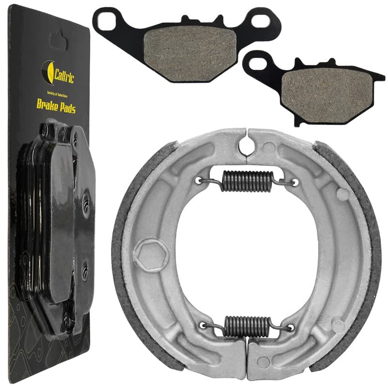 Front Brake Pads and Rear Brake Shoes for Suzuki DR-Z125L DRZ125L 2003-2019