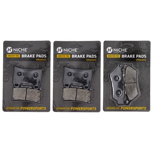 NICHE Brake Pad Set for Victory Sport Cruiser Hammer 2204724 Front Rear Organic