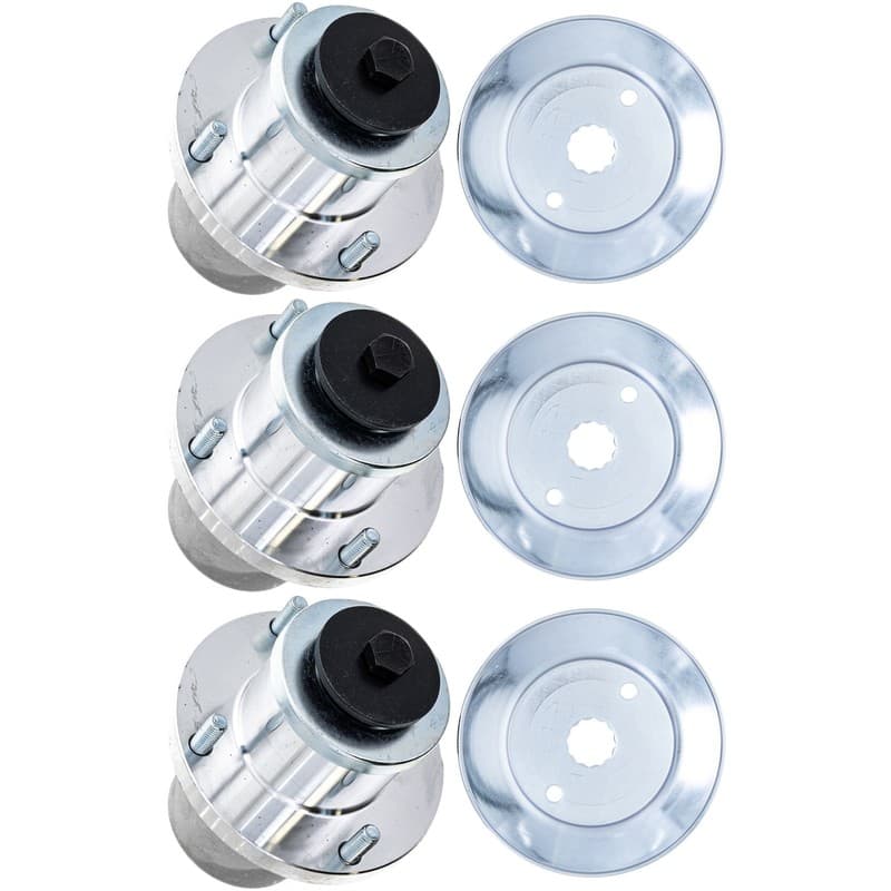 8TEN Spindle Kit for Hustler FasTrak SD Raptor XDX 48-Inch 607208 604665 3 Pack