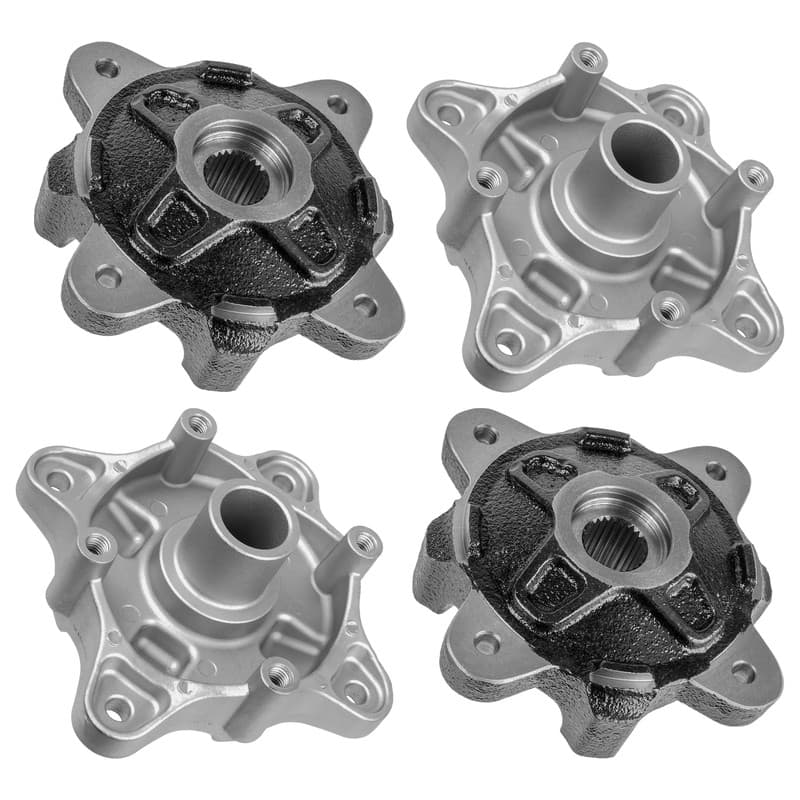 Caltric Front & Rear Wheel Hubs For Polaris Ranger 800 4X4 6X6 2010-2017