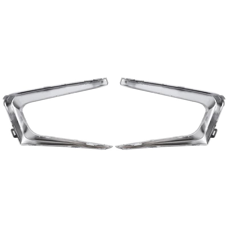 Driver & Passenger Side Chrome Fog Light Cover Trim For Chevrolet Malibu 16-18