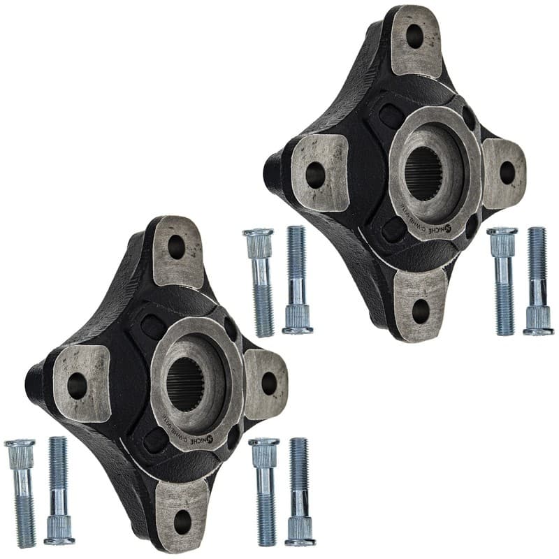 NICHE Front Rear Wheel Hub for Polaris RZR Pro XP Turbo R 5143641 5143456 2 Pack