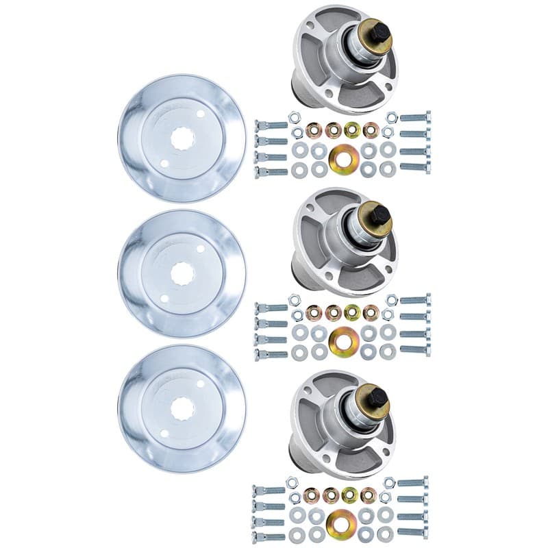 8TEN Spindle Kit for Hustler Raptor SD EX 48 54-Inch Deck 607418 604665 3 Pack