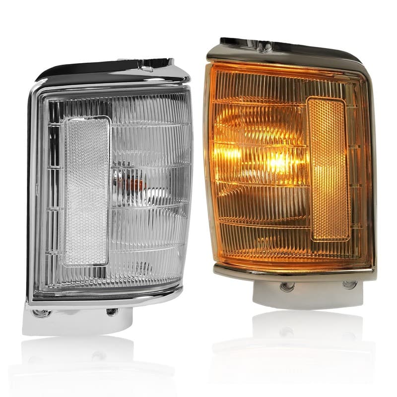 Clear Corner Lights W/Bulbs Left & Right For Toyota 4Runner Pickup 1984-1986