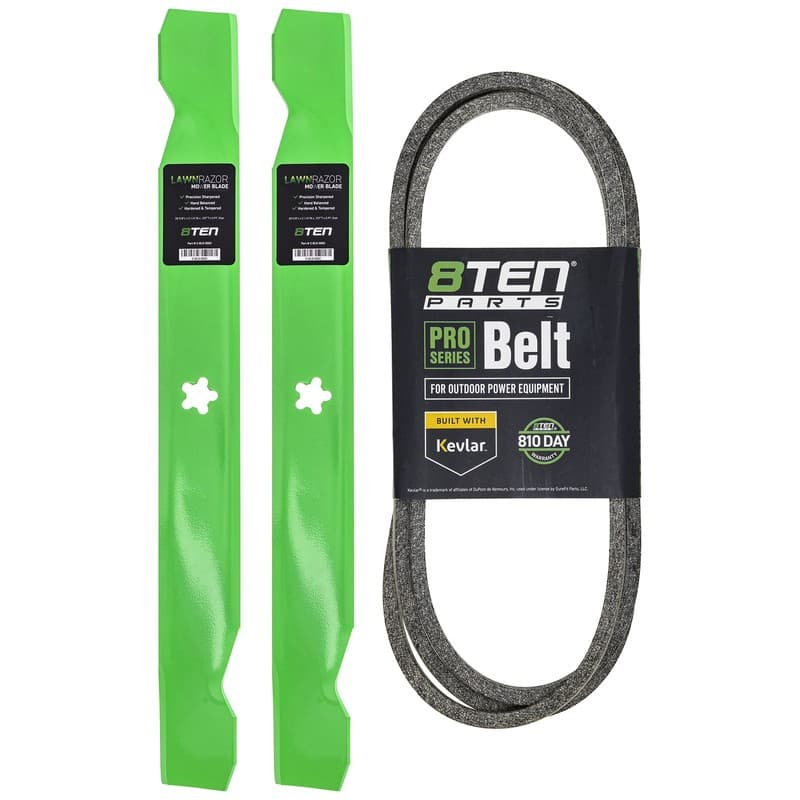 8TEN Blade Belt Kit for Husqvarna YTH2042 YT1942 42 Inch 532138971 532197253