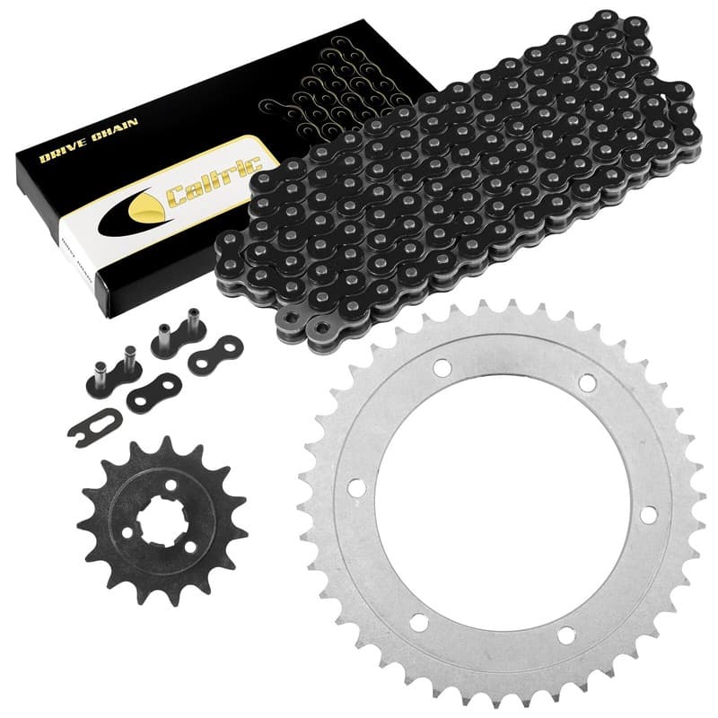 Black Drive Chain And Sprocket Kit for Suzuki DR650SE 1996-2018