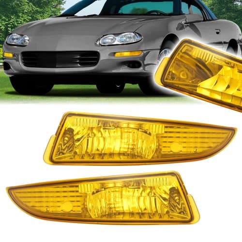 2PCS Amber Side Marker Parking Turn Signal Corner Lights For Chevry Camaro 93-02